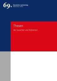 Thesen - Deutscher Juristentag