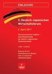 5. Deutsch-Japanisches Wirtschaftsforum - Deutsch-Japanischer ...