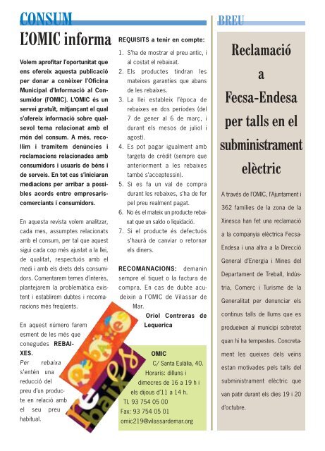 Gener 2004.pdf - Ajuntament de Vilassar de Mar