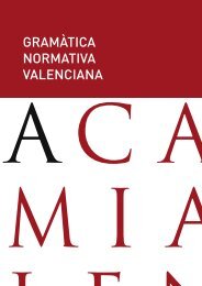 Gramàtica normativa AVL