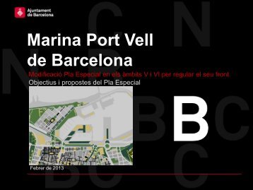 Presentació Pla Especial Port Vell - Participació