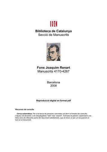 Inventari - Biblioteca de Catalunya