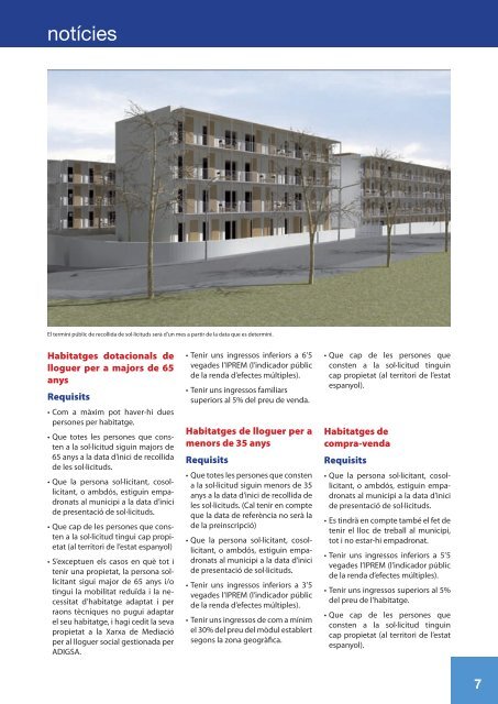Presentació habitatges Casa Zügel i Can Vergonyós El futur edifici ...