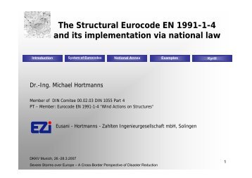 The Structural Eurocode EN 1991-1-4 and its ... - DKKV