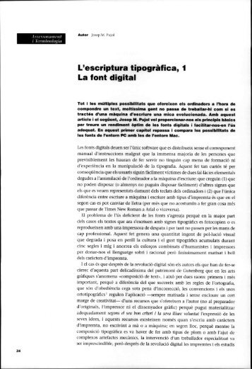 L'escriptura tipogràfica,1 La font digital