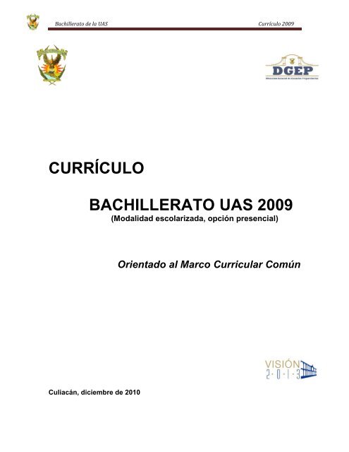 Bachillerato de la UAS - Dirección General de Escuelas Preparatorias