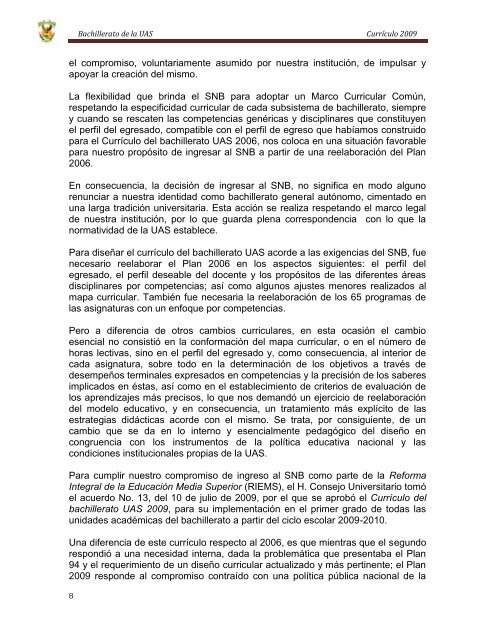 Bachillerato de la UAS - Dirección General de Escuelas Preparatorias