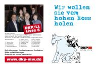 Wir wollen sie vom hohen Ross holen! - DKP MÃ¶rfelden-Walldorf