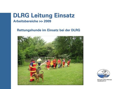 Präsentation des Leiters Einsatz - DLRG