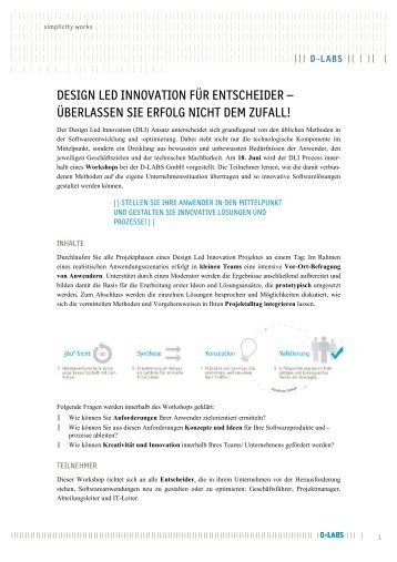 design led innovation für entscheider 