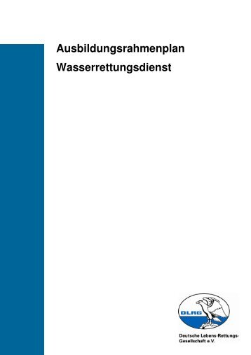 Ausbildungsrahmenplan WRD - DLRG