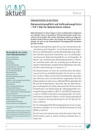 Dokumentationspflicht und Aufbewahrungsfristen - DMI