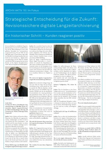 Interview mit Winfried Janßen - DMI