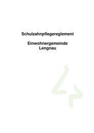 Schulzahnpflegereglement ... - Einwohnergemeinde Lengnau BE