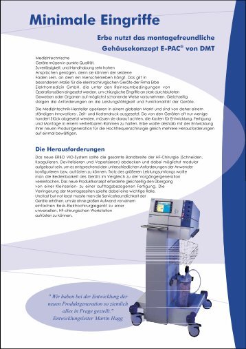 Erbe - DMT produktentwicklung AG