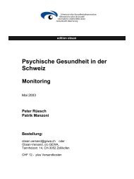 Psychische Gesundheit in der Schweiz - DNGfK