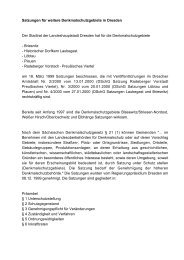 Satzungen für weitere Denkmalschutzgebiete in Dresden Der ...