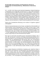 Devolutiveffekt, Dissensverfahren und Denkmalschutz. Gründe und ...