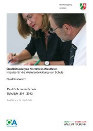 Qualitätsbericht der Paul-Dohrmann-Schule