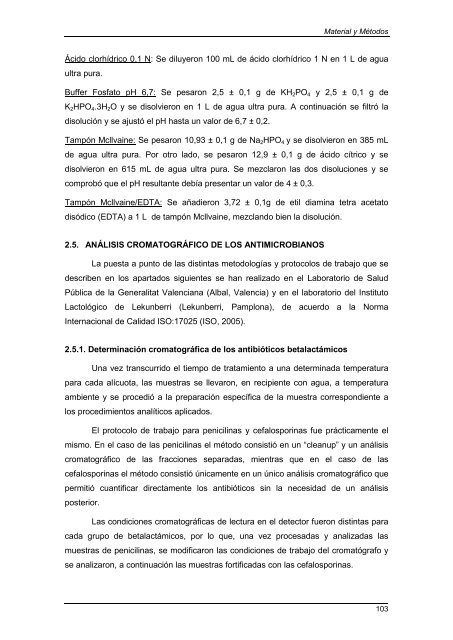 termoestabilidad de sustancias antimicrobianas en la leche - RiuNet