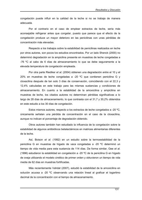 termoestabilidad de sustancias antimicrobianas en la leche - RiuNet