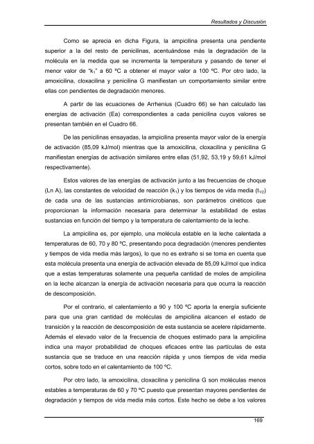 termoestabilidad de sustancias antimicrobianas en la leche - RiuNet