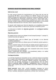 Contingut de la prova Avançat - EOI INCA