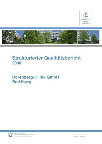 Strukturierter Qualitätsbericht neu - Dörenberg-Klinik