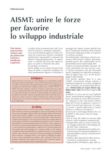 AISMT: unire le forze per favorire lo sviluppo industriale