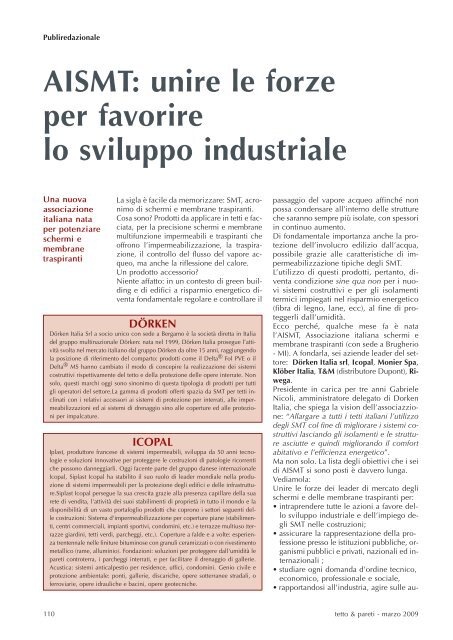 AISMT: unire le forze per favorire lo sviluppo industriale