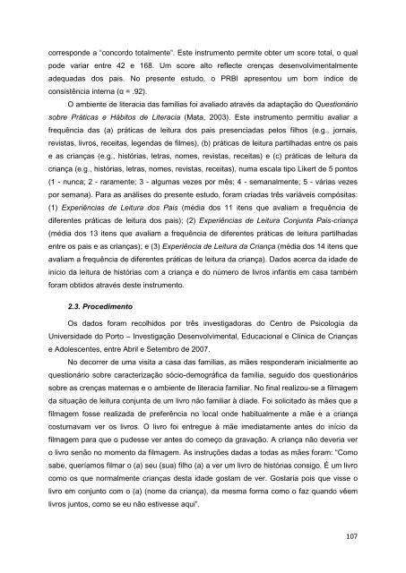 de Investigadores em leitura - Universidade do Minho