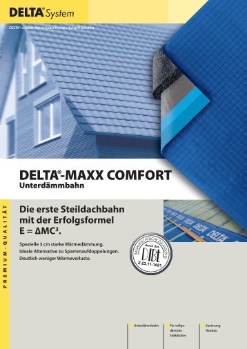 DELTA®-MAXX COMFORT Unterdämmbahn - Ewald Dörken AG