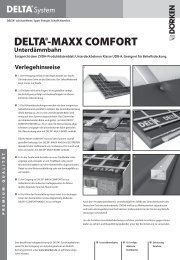 Verlegehinweise/Ausschreibung DELTA®-MAXX COMFORT ...