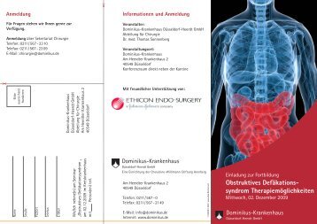 Obstruktives Defäkations- syndrom Therapiemöglichkeiten