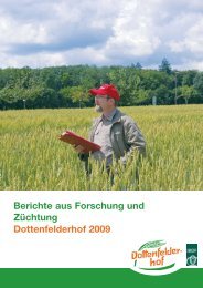 Forschungsbericht 2009 - Dottenfelder Hof