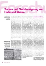 Sorten- und Nachbaueignung von Hafer und ... - Dottenfelder Hof