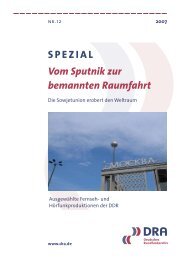 Vom Sputnik zur bemannten Raumfahrt - Deutsches Rundfunkarchiv