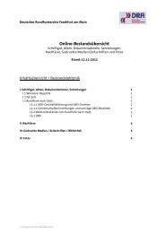 Online-Bestandsübersicht - Deutsches Rundfunkarchiv