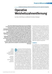Operative Weisheitszahnentfernung - Praxisklinik Dr. Dr. Foernzler