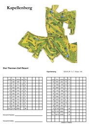 Scorecard/Slope - Drei Thermen Golf Resort