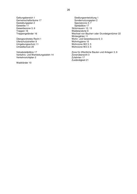 Bau- und Nutzungsordnung - Seengen