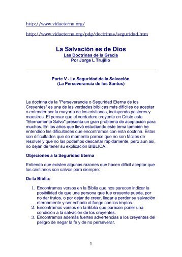 La Salvación es de Dios - La Web Cristiana