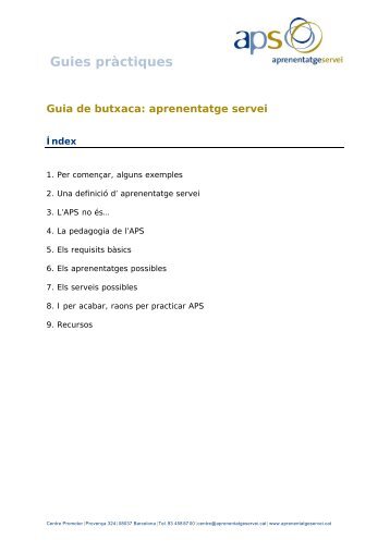 Guia APS de butxaca igualada.pdf - Aprenentatge Servei