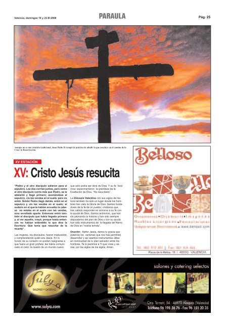 Via crucis comentado - Parroquia de San Andrés Apostol