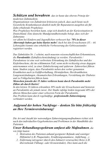Informationsblatt - Hohaus, Dr. Michael