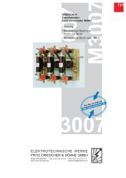 Lasttrennschalter M 3007 - Elektrotechnische Werke Fritz Driescher ...
