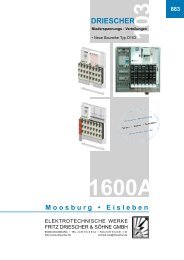 NSP Verteilung Typ D103 - Elektrotechnische Werke Fritz Driescher ...