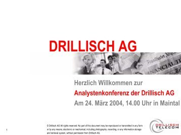 Analystenkonferenz - Drillisch AG