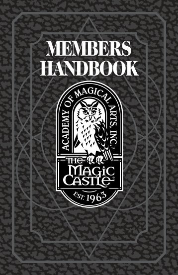 MC Members Handbook.qxd - Magic Castle