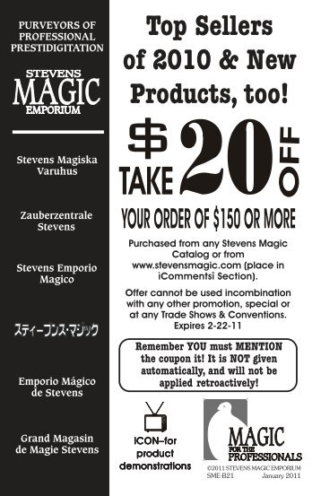 pdf catalog - Stevens Magic Emporium